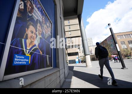 Toronto, Canada. 26th Apr, 2023. Students make their way around Toronto Metropolitan University in Toronto on Wednesday, April 26, 2023. Credit: The Canadian Press/17�Թ����� Live News Stock Photo