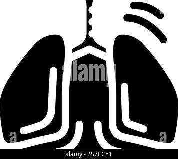 deep breathing practice headache treatment icon color illustration ...