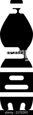 beverage soda plastic bottle glyph icon vector illustration Stock ...