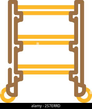 storage rack garage tool icon color illustration Stock Vector Image ...