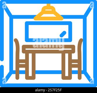 police interrogation crime color icon vector illustration Stock Vector ...