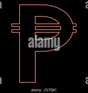 Pes Sign Sign of Philippine peso currency money symbol Pesos icon black color ...