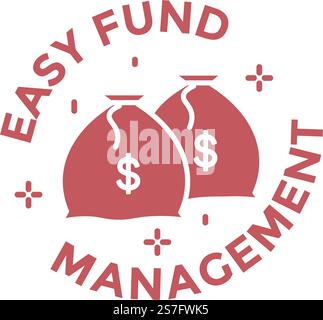 Accessible and easy baking system for clients allowing to control financial assets and manage funds. Management of budget and money on account or credit card. Vector in flat style illustration. Easy fund management, banking system for clients Stock Vector