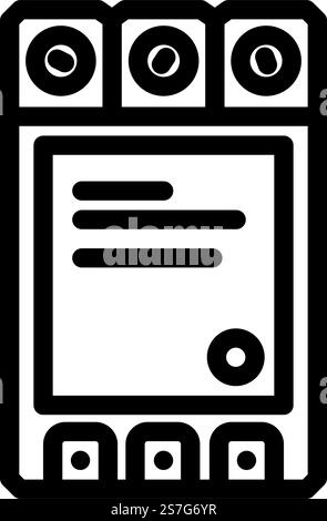 relay electronic component isometric icon vector illustration Stock ...