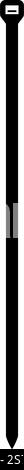 Cable tie zip building material icon black color vector illustration image flat style simple. Cable tie zip building material icon black color vector illustration image flat style Stock Vector