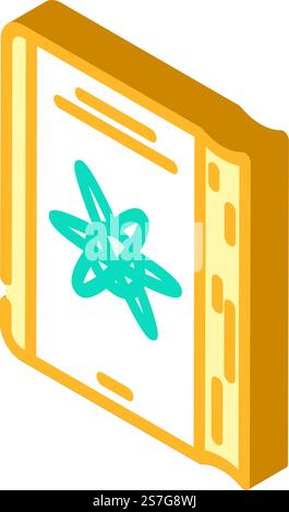 nuclear physics nuclear energy isometric icon vector. nuclear physics nuclear energy sign. isolated symbol illustration. nuclear physics nuclear energy isometric icon vector illustration Stock Vector