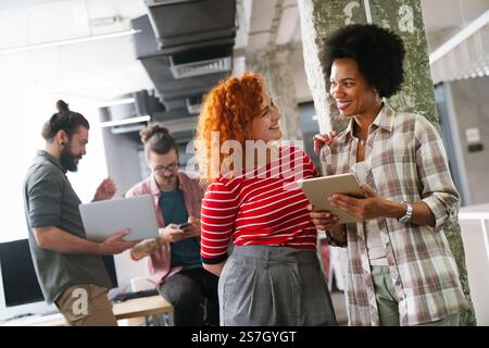 Developing programming and coding technologies. Programmer working in a software develop company Stock Photo