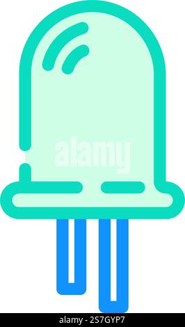 diode electrical engineer line icon vector illustration Stock Vector ...