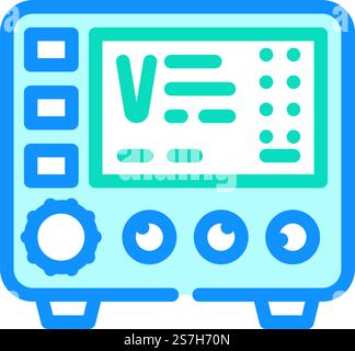 power supply electrical engineer line icon vector illustration Stock ...