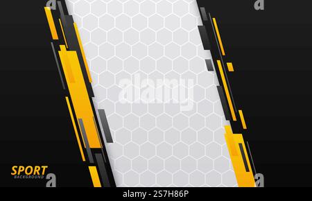 Modern colored poster for sports Stock Vector
