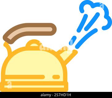 steam smell color icon vector illustration Stock Vector Image & Art - Alamy