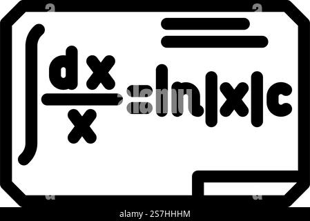formula math science education line icon vector illustration Stock ...