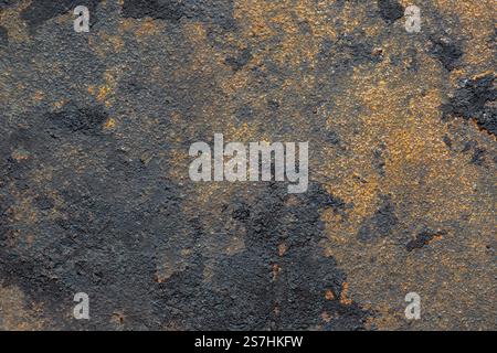 Close up of an old rusty cast iron frying pan background. Vintage cooking utensil concept Stock Photo