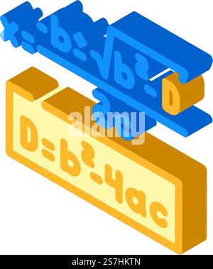 formula math science education isometric icon vector illustration Stock ...
