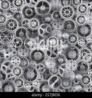 Metal realistic cogwheel background. Clean vector illustration. Metal realistic cogwheel background Stock Vector