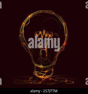 Creative idea of fire style. Vector illustration. Creative idea of fire style Stock Vector