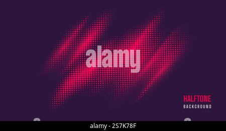 Stylish gradient pink dot circle halo background Line Vector Point form in diagonal angle Stock Vector