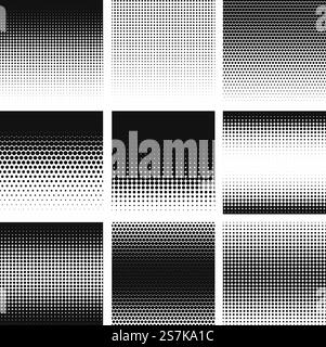 Vector Seamless Halftone HoneyComb Gradient Pattern Stock Vector Image ...