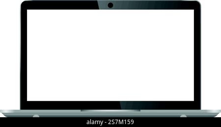 Realistic set computer, laptop, tablet and smartphone. Device screen mockup collection. Realistic space gray mock up computer, laptop, tablet, phone with shadow- stock vector.. Black laptop blank screen Stock Vector