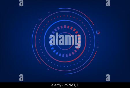 Graphic User Interface HUD. Futuristic infographics dashboard. Stock Vector