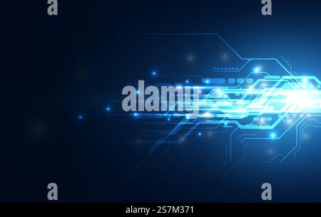 abstract speed line network computing sci fi innovative concept design background Stock Vector