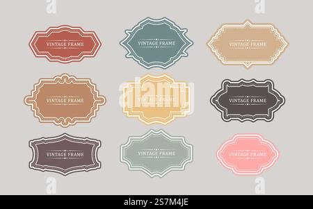 Set of retro vintage badges and labels Stock Vector