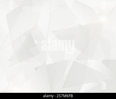 Abstract white triangles geometric with golden lines. Luxury concept. Vector illustration Stock Vector