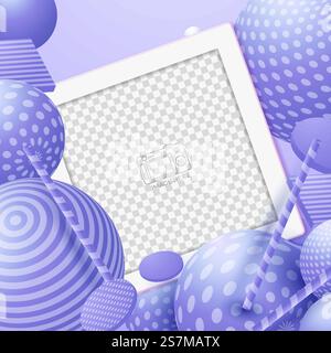 Slides abstract Unique Editable modern Social Media banner Template. Anyone can use This Design Easily. Promotional web banner for social media. Stock Vector