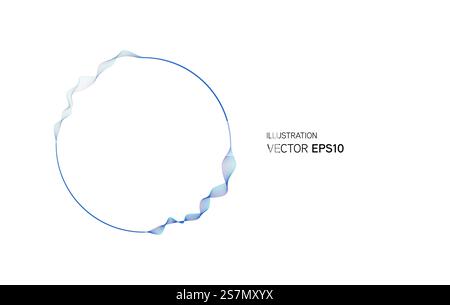 Minimalistic abstract background Eps 10 vector illustration for album music cover. Design element of many random circle with noise. Stock Vector