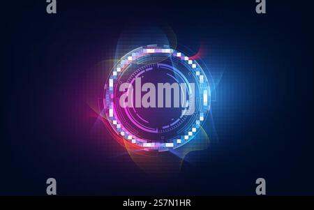 abstract tech futuristic innovative concept background Stock Vector