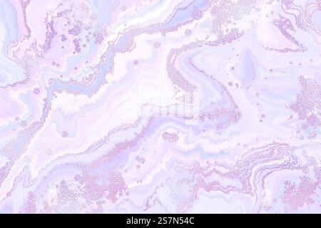 Abstract violet liquid marble or watercolor background with glitter foil textured stripes. Pastel marbled alcohol ink drawing effect. Vector illustration design template for wedding invitation.. Abstract violet liquid marble or watercolor background with glitter foil textured stripes. Pastel marbled alcohol ink drawing effect. Vector illustration design template for wedding invitation Stock Vector