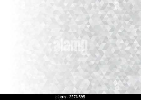 Abstract triangular background. Many digital gray triangles look modern. Stock Vector