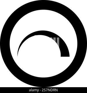 Symbol regulation handle variation value regulating sign regulate level concept tuning icon in circle round black color vector illustration image solid outline style simple. Symbol regulation handle variation value regulating sign regulate level concept tuning icon in circle round black color vector illustration image solid outline style Stock Vector