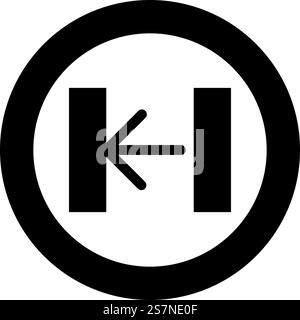 Turnstile turnstile baffle gate entrance concept flap security barrier access control icon in circle round black color vector illustration image solid outline style simple. Turnstile turnstile baffle gate entrance concept flap security barrier access control icon in circle round black color vector illustration image solid outline style Stock Vector