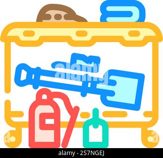 Chemical Spill Drill Icon Professional UI Symbol for Hazmat Response ...