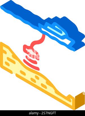 seabed survey petroleum engineer icon color illustration Stock Vector ...