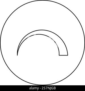 Symbol regulation handle variation value regulating sign regulate level concept tuning icon in circle round black color vector illustration image outline contour line thin style simple. Symbol regulation handle variation value regulating sign regulate level concept tuning icon in circle round black color vector illustration image outline contour line thin style Stock Vector
