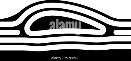 aerodynamics aeronautical engineer glyph icon vector illustration Stock ...