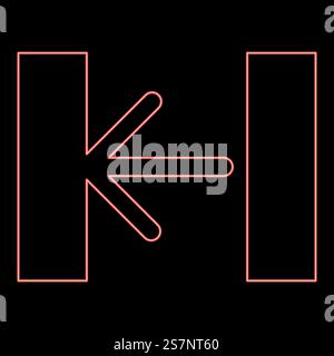 Neon turnstile turnstile baffle gate entrance concept flap security barrier access control red color vector illustration image flat style light. Neon turnstile turnstile baffle gate entrance concept flap security barrier access control red color vector illustration image flat style Stock Vector