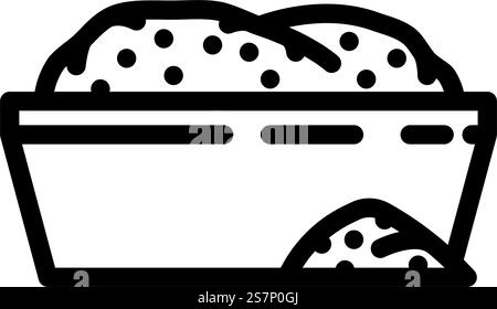 snuff tobacco nicotine line icon vector illustration Stock Vector Image ...