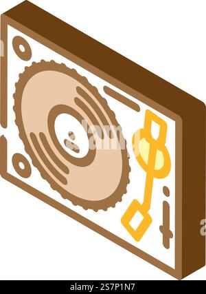 Vinyl record isometric 3d icon Stock Vector Image & Art - Alamy