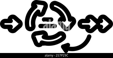 rapid application development software line icon vector. rapid application development software sign. isolated contour symbol black illustration. rapid application development software line icon vector illustration Stock Vector