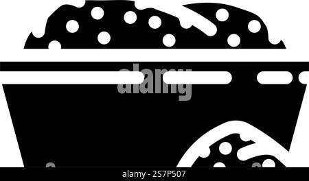 snuff tobacco nicotine glyph icon vector illustration Stock Vector ...