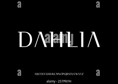 Beautiful and elegant display font vector Stock Vector