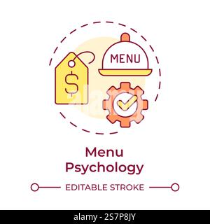 Restaurant inventory multi color concept icon Stock Vector