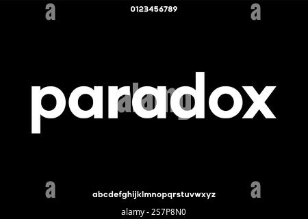 Modern clean lowercase sans serif font vector Stock Vector