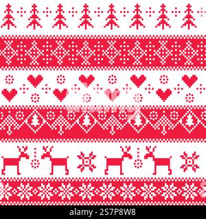 Seamless winter pattern. Stock Vector