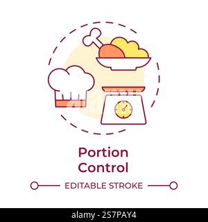 Kitchen workflow multi color concept icon Stock Vector