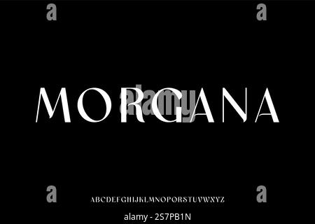 Elegant decorative display font vector Stock Vector