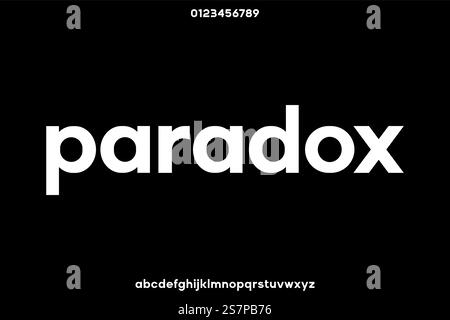 Modern clean lowercase sans serif font vector Stock Vector